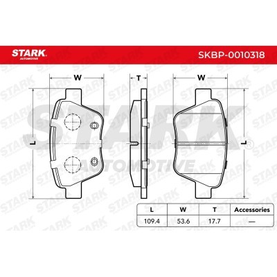 Klocki hamulcowe Stark SKBP-0010318 SKBP-0010318 - foto 4