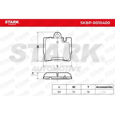 Klocki hamulcowe Stark SKBP-0010400 SKBP-0010400 - foto 3