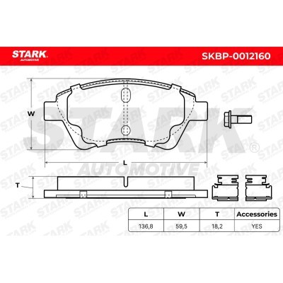 Klocki hamulcowe Stark SKBP-0012160 SKBP-0012160 - foto 5