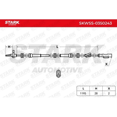 Czujnik ABS Stark SKWSS-0350243 SKWSS-0350243 - foto 6