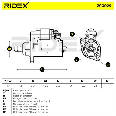 Rozrusznik RIDEX 2S0029 2S0029 - foto 6
