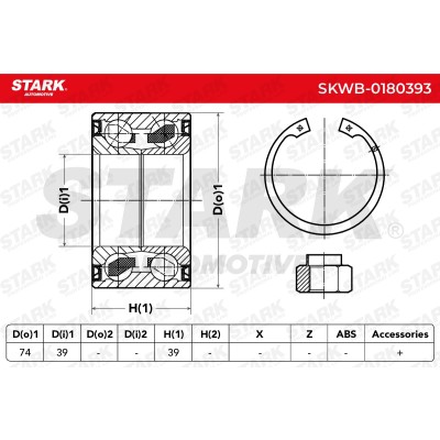 Łożysko Koła Stark SKWB-0180393 SKWB-0180393 - foto 5