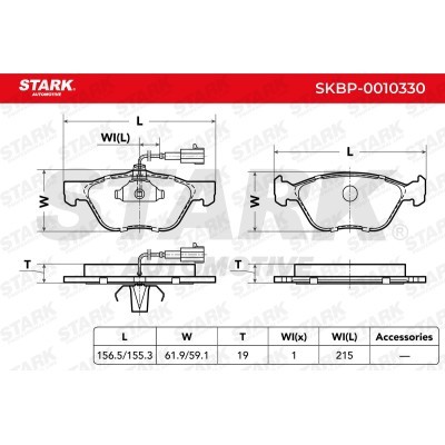 Klocki hamulcowe Stark SKBP-0010330 SKBP-0010330 - foto 3