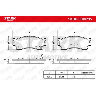 Klocki hamulcowe Stark SKBP-0010295 SKBP-0010295 - foto 3