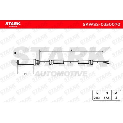 Czujnik ABS Stark SKWSS-0350070 SKWSS-0350070 - foto 3
