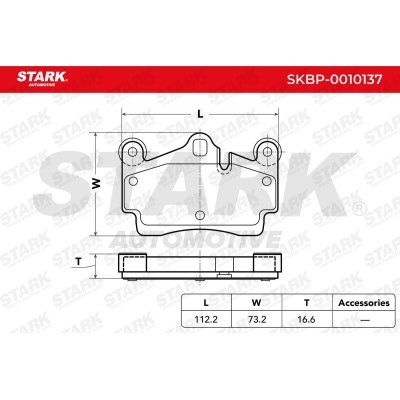 Klocki hamulcowe Stark SKBP-0010137 SKBP-0010137 - foto 4
