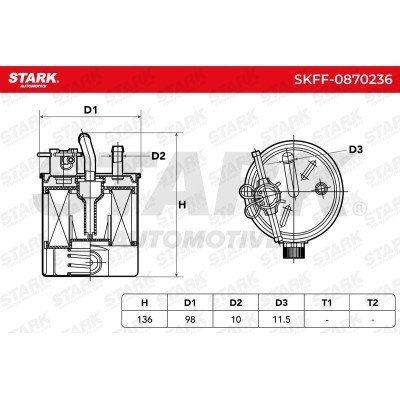 Filtr Paliwa Stark SKFF-0870236 SKFF-0870236 - foto 6