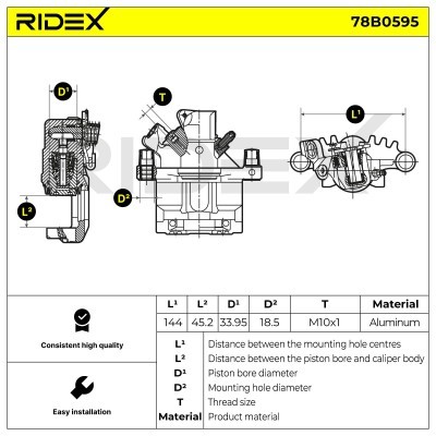 Zacisk Hamulcowy RIDEX 78B0595 78B0595 - foto 7
