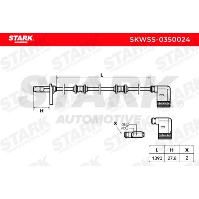Czujnik ABS Stark SKWSS-0350024 SKWSS-0350024 - foto 2