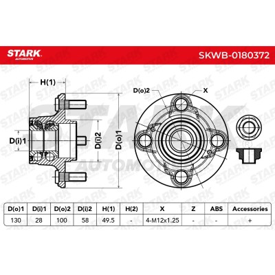 Łożysko Koła Stark SKWB-0180372 SKWB-0180372 - foto 3