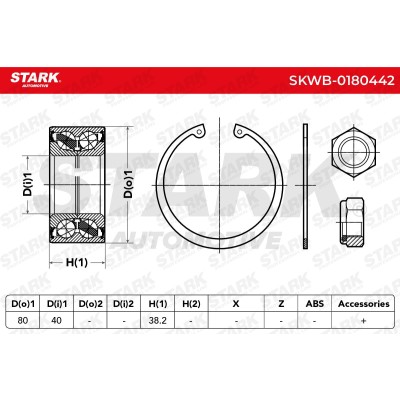 Łożysko Koła Stark SKWB-0180442 SKWB-0180442 - foto 3