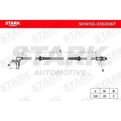 Czujnik ABS Stark SKWSS-0350067 SKWSS-0350067 - foto 7