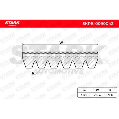 Pasek Klinowy Wielorowkowy Stark SKPB-0090042 SKPB-0090042 - foto 4