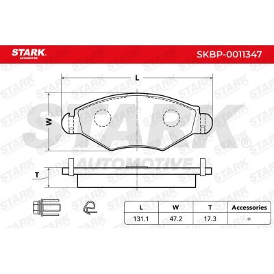 Klocki hamulcowe Stark SKBP-0011347 SKBP-0011347 - foto 3