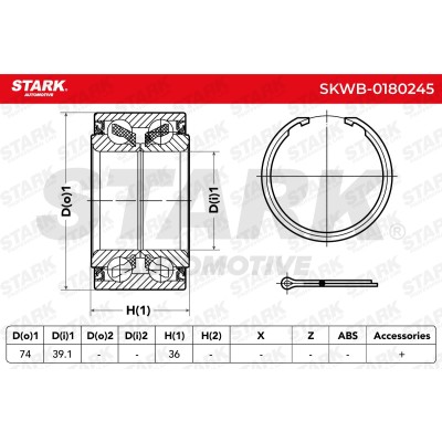 Łożysko Koła Stark SKWB-0180245 SKWB-0180245 - foto 5