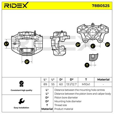 Zacisk Hamulcowy RIDEX 78B0525 78B0525 - foto 7