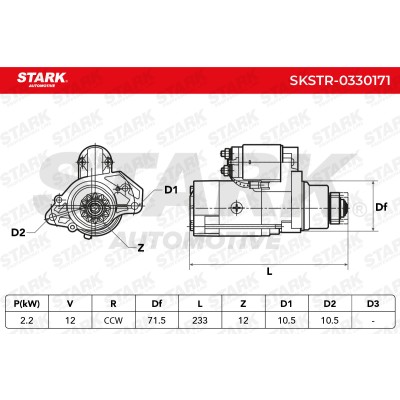 Rozrusznik Stark SKSTR-0330171 SKSTR-0330171 - foto 6
