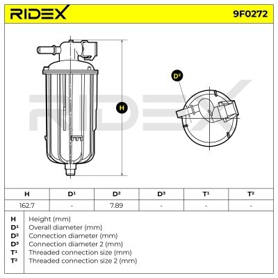 Filtr Paliwa RIDEX 9F0272 9F0272 - foto 6