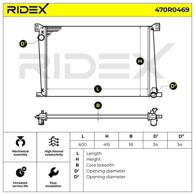 Chłodnica RIDEX 470R0469 470R0469 - foto 3