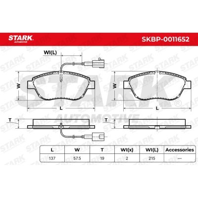 Klocki hamulcowe Stark SKBP-0011652 SKBP-0011652 - foto 5