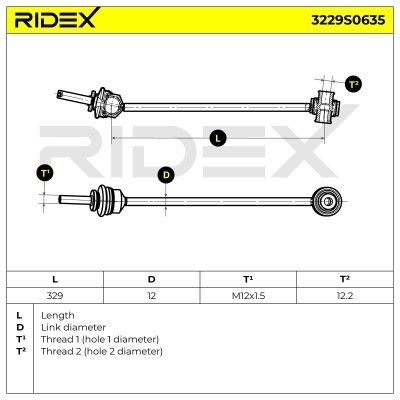 Łącznik Stabilizatora RIDEX 3229S0635 3229S0635 - foto 6