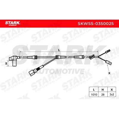 Czujnik ABS Stark SKWSS-0350025 SKWSS-0350025 - foto 5