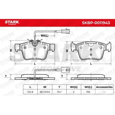 Klocki hamulcowe Stark SKBP-0011943 SKBP-0011943 - foto 6
