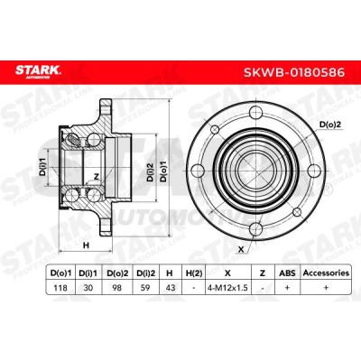 Łożysko Koła Stark SKWB-0180586 SKWB-0180586 - foto 6