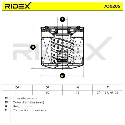 Filtr Oleju RIDEX 7O0205 7O0205 - foto 5