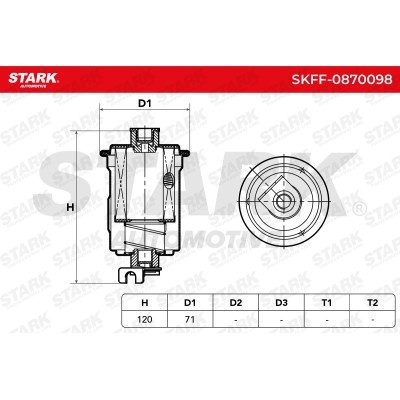 Filtr Paliwa Stark SKFF-0870098 SKFF-0870098 - foto 5
