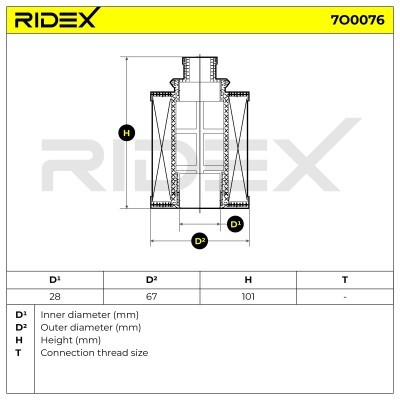 Filtr Oleju RIDEX 7O0076 7O0076 - foto 5