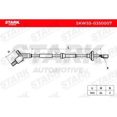 Czujnik ABS Stark SKWSS-0350007 SKWSS-0350007 - foto 3