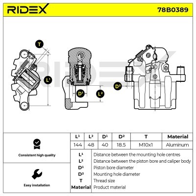 Zacisk Hamulcowy RIDEX 78B0389 78B0389 - foto 4