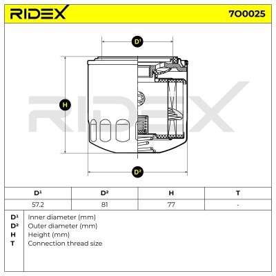 Filtr Oleju RIDEX 7O0025 7O0025 - foto 4