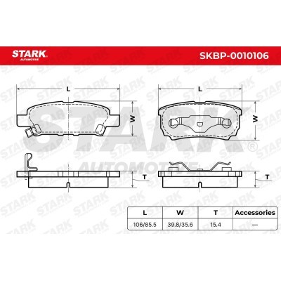 Klocki hamulcowe Stark SKBP-0010106 SKBP-0010106 - foto 6