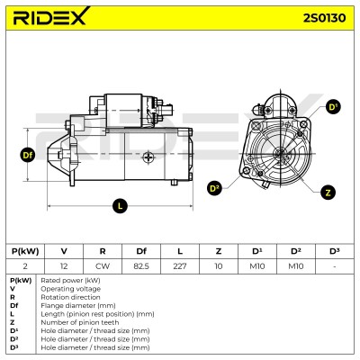 Rozrusznik RIDEX 2S0130 2S0130 - foto 6