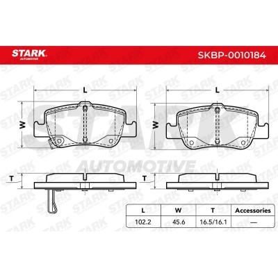 Klocki hamulcowe Stark SKBP-0010184 SKBP-0010184 - foto 4