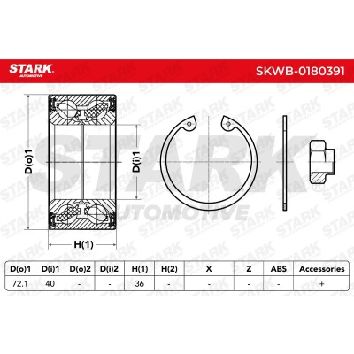 Łożysko Koła Stark SKWB-0180391 SKWB-0180391 - foto 3