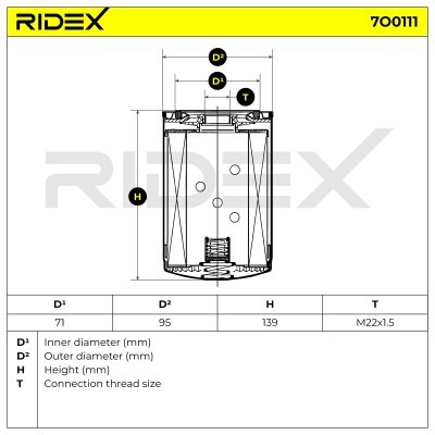Filtr Oleju RIDEX 7O0111 7O0111 - foto 5