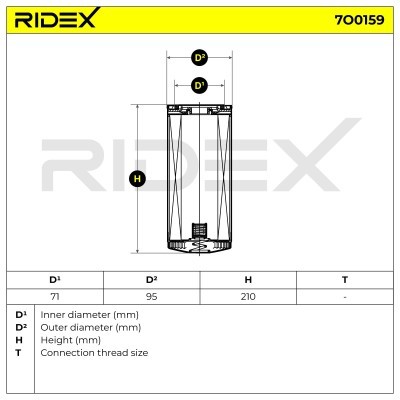 Filtr Oleju RIDEX 7O0159 7O0159 - foto 6