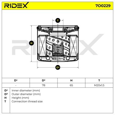 Filtr Oleju RIDEX 7O0229 7O0229 - foto 5