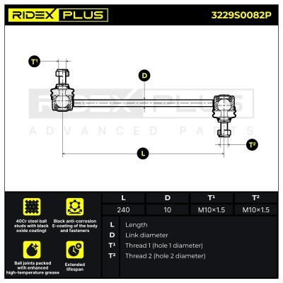 Łącznik Stabilizatora RIDEX 3229S0082P 3229S0082P - foto 8