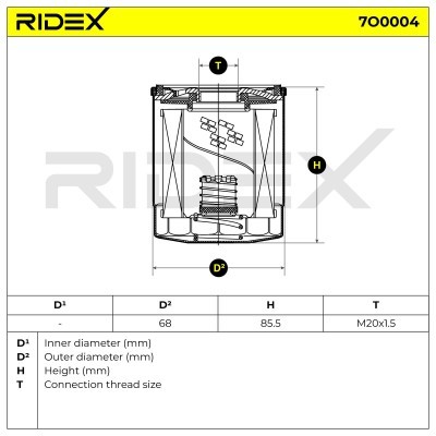 Filtr Oleju RIDEX 7O0004 7O0004 - foto 5