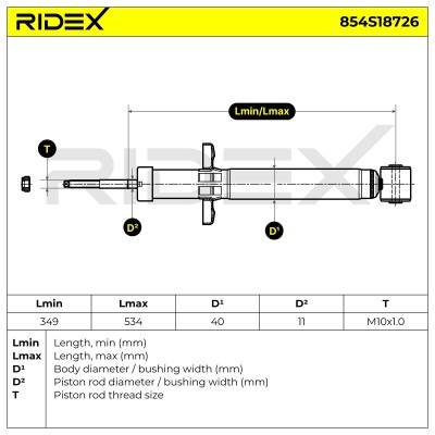 Amortyzator RIDEX 854S18726 854S18726 - foto 6
