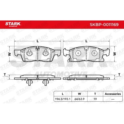Klocki hamulcowe Stark SKBP-0011169 SKBP-0011169 - foto 3