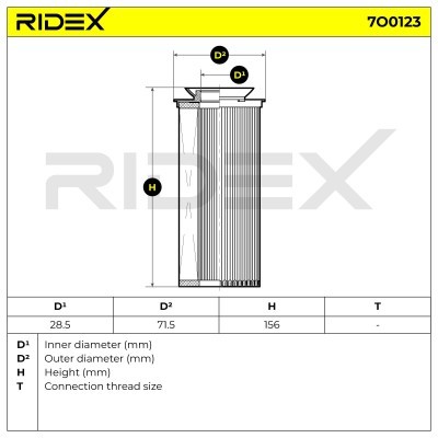 Filtr Oleju RIDEX 7O0123 7O0123 - foto 6
