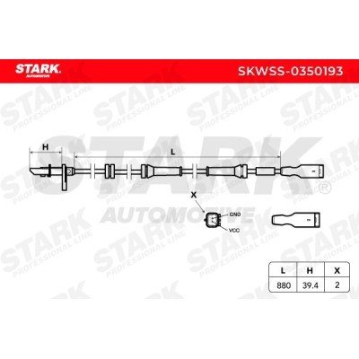 Czujnik ABS Stark SKWSS-0350193 SKWSS-0350193 - foto 6