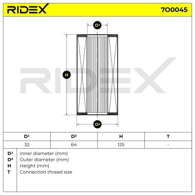 Filtr Oleju RIDEX 7O0045 7O0045 - foto 7