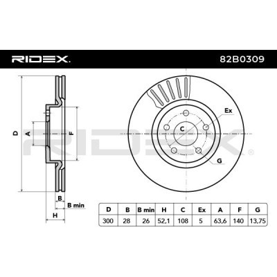 Tarcza hamulcowa RIDEX 82B0309 82B0309 - foto 4