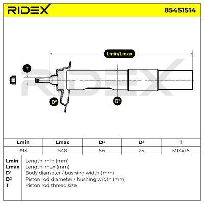 Amortyzator RIDEX 854S1514 854S1514 - foto 7